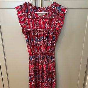Pink and Blue Floral Dress (NWOT)